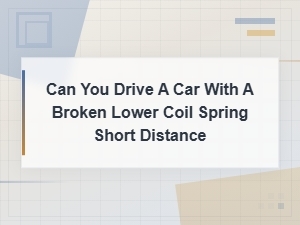 How to Drive Short Distances with a
